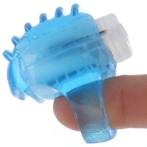 Vibrating Finger Teaser in Blue
