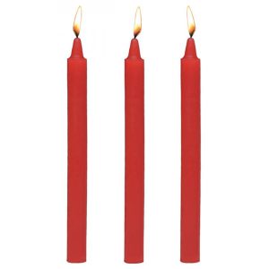Master Series Fire Sticks Drip Candle Set of 3 in Red